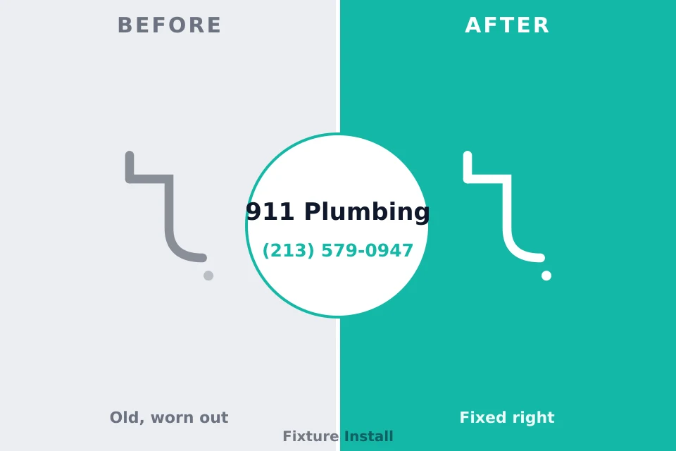 Before and after: plumbing repair Cedarville, AR